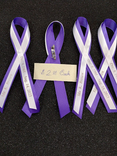 Ribbons And More, Funeral Ribbons , Printing Ribbon, Memorial service Ribbons, Listones Impresos, Copa Grabados,Stikers .